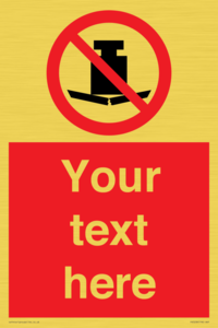 Custom No Heavy Loads Sign